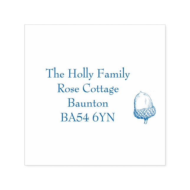 Acorn Address Stamp (Design)