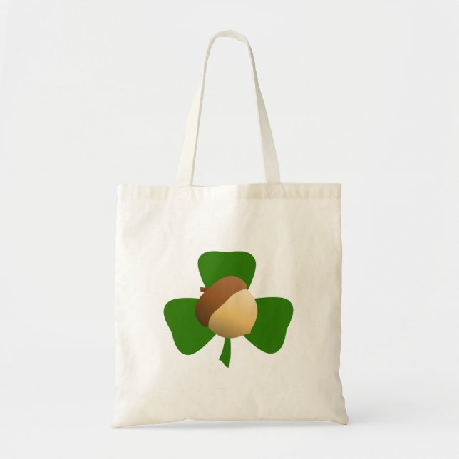 Acorn and Shamrock Tote Bag (Front)