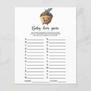 Acorn Baby Item Game. Baby Shower Game