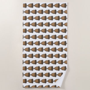 acorn beach towel
