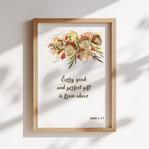 Acorn Bible Verse Christian Wall Art