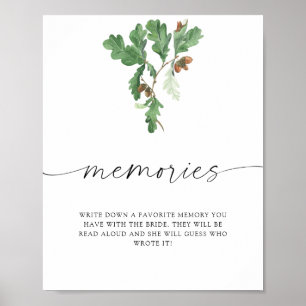 Acorn branch - memories with the bride  poster