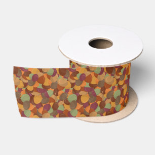 Acorn Camo Satin Ribbon