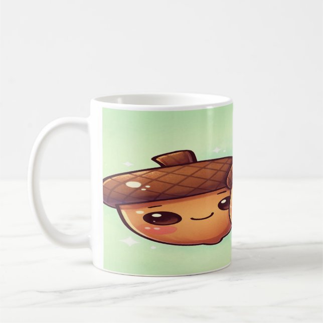 Acorn Cuties: Cute Kawaii Acorn Mug (Left)