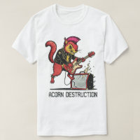 "Acorn Destruction" Punk Rock Squirrel Graphic