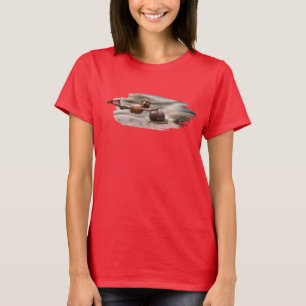 Acorn elf flying on the snail T-Shirt