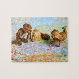 Acorn elves planning some trip jigsaw puzzle