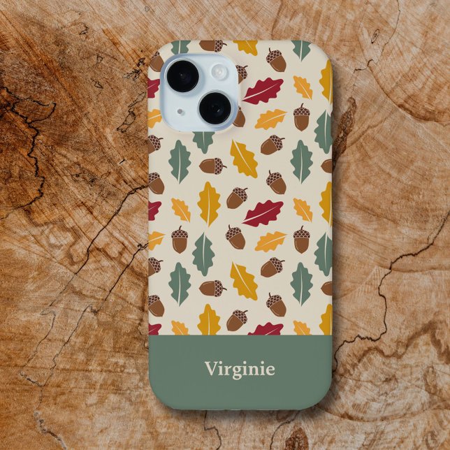 Acorn & Fall Leaves Case-Mate iPhone Case (Acorn & Fall Leaves Phone Case)