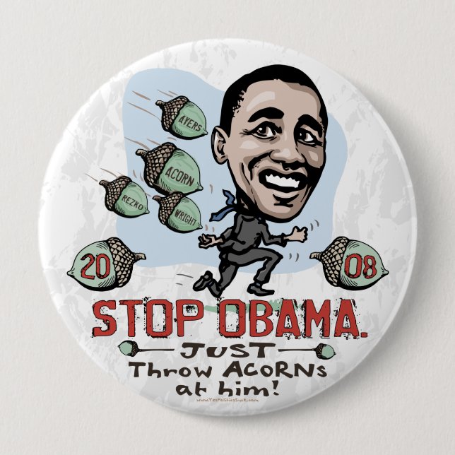 ACORN funny Anti-Obama Button (Front)
