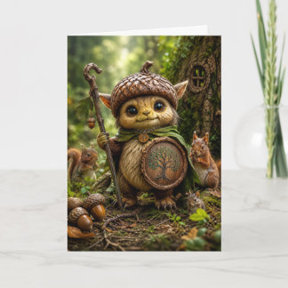 Acorn Guardian Cute Forest Monster Card