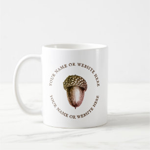 Acorn Logo Business Name Coffee Mug