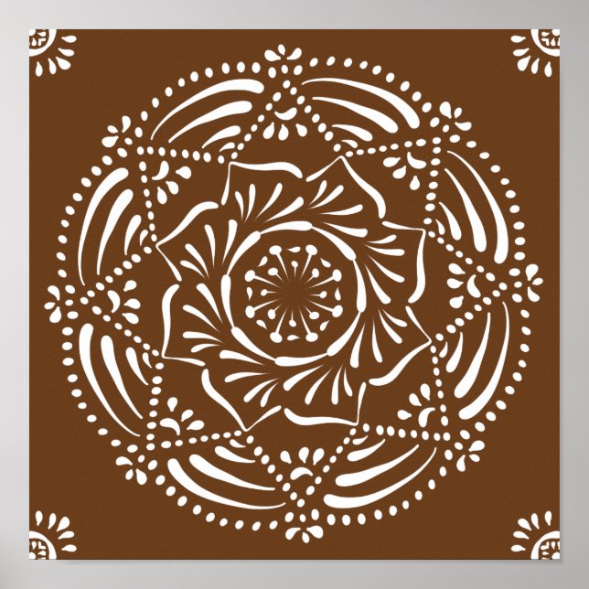 Acorn Mandala Poster (Front)