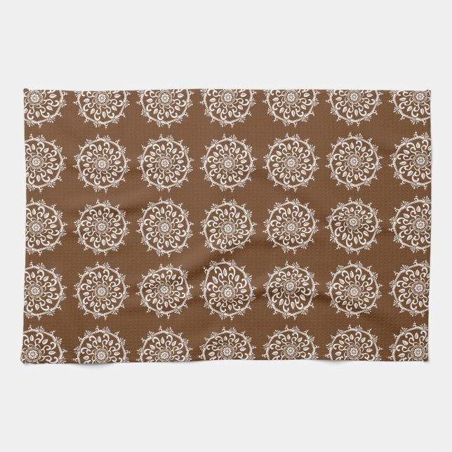 Acorn Mandala Tea Towel (Horizontal)