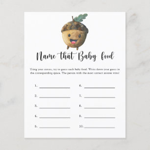 Acorn - Name that baby Food shower game