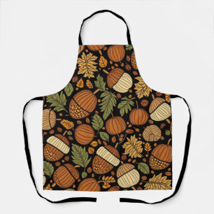 Acorn Pattern Harvest Day Apron
