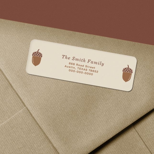 Acorn Return Address Label (Acorn Return Address Label)