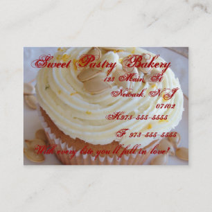 Acorn squash cupcake business card