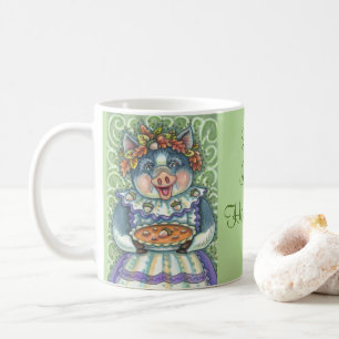 ACORN & SQUASH PIE, COUNTRY COOKING PIG MUG