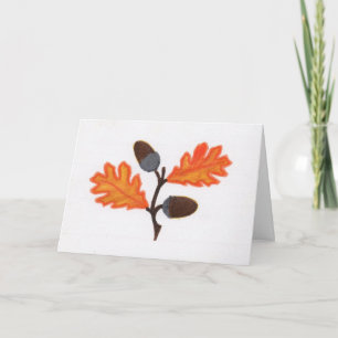 Acorn Thanksgiving Card