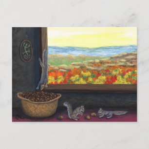 Acorn Thieves Postcard