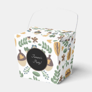 Acorn Wood Nature Trail Greenery Birthday Party Favour Box