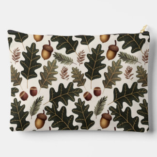 Acorns and Leaves Accessory Pouch Travel Bag