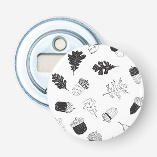 Acorns and leaves bottle opener