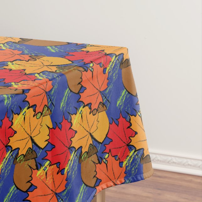 Acorns and leaves I Tablecloth (In Situ)