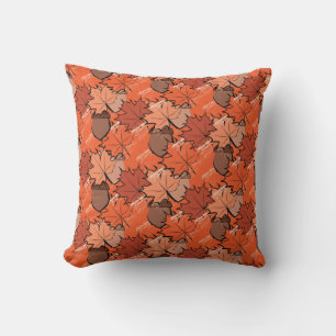Acorns and leaves II Cushion