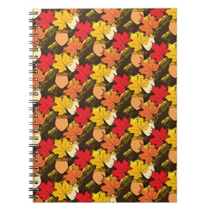 Acorns and leaves IV Notebook