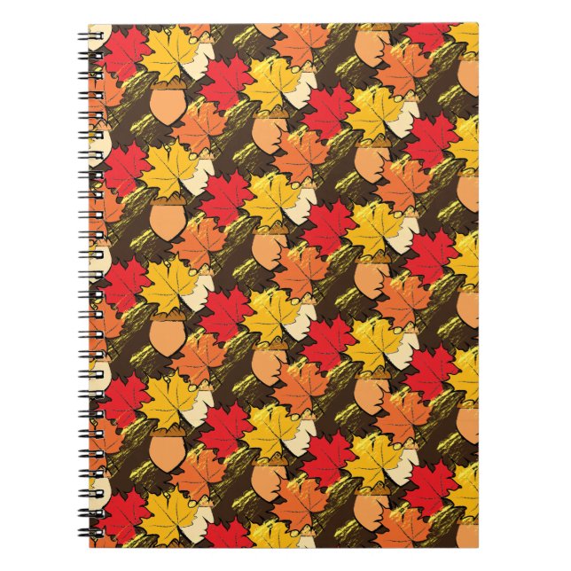 Acorns and leaves IV Notebook (Front)