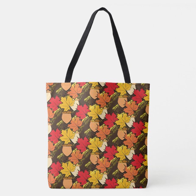 Acorns and leaves IV Tote Bag (Front)