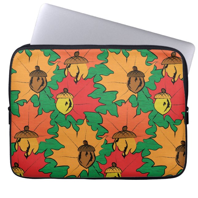 Acorns and leaves VI Laptop Sleeve (Front)