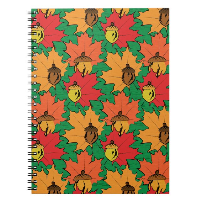 Acorns and leaves VI Notebook (Front)
