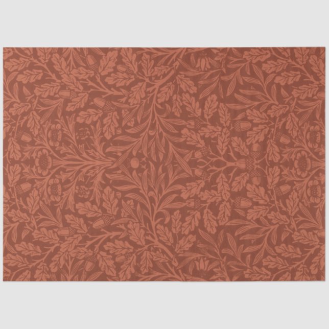 Acorns and Oak Leaves (by William Morris) Tissue Paper (Front)