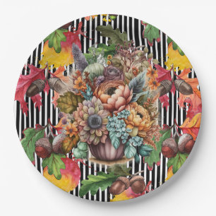 Acorn's In The Fall Paper Plate