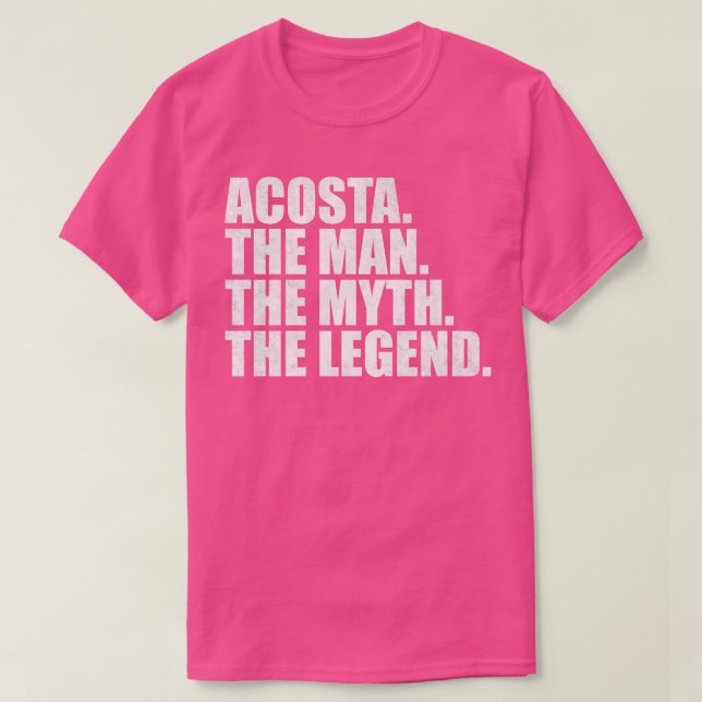 AcostaAcosta Family name Acosta last Name Acosta S T-Shirt (Design Front)