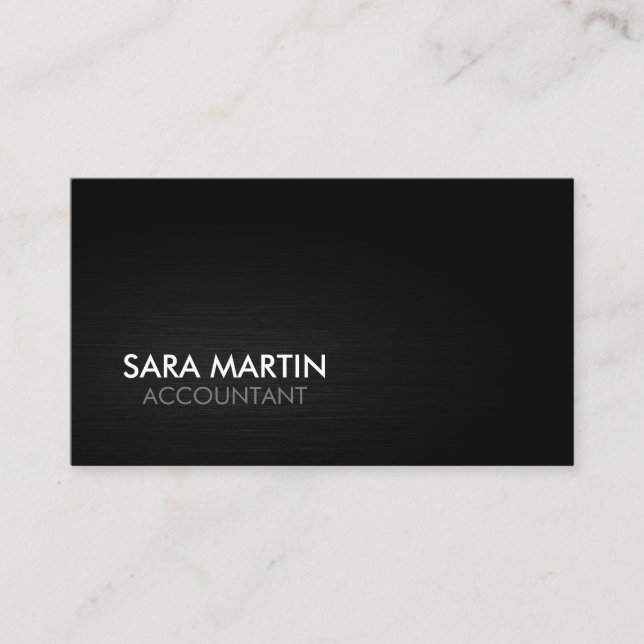 Acountant Accounting Finance Financial Business Card (Front)