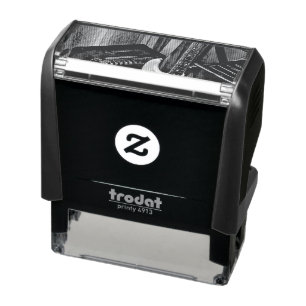 acoustic bass electric guitar gift self-inking stamp