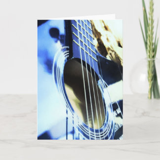 Acoustic Blues Guitar Strings Card