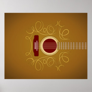 Acoustic Classic Guitar Poster