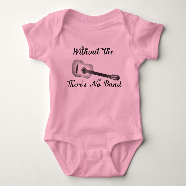 Acoustic Guitar Baby Tutu Bodysuit (Front)