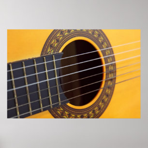 Acoustic Guitar Background Poster