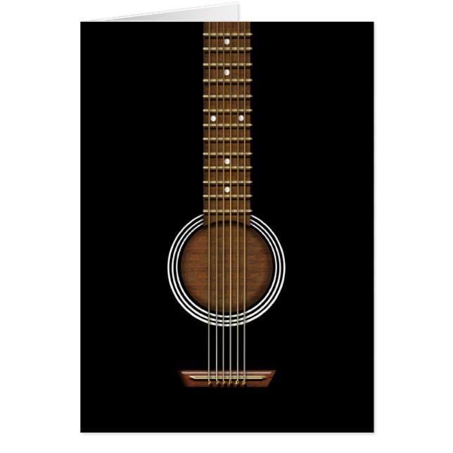 ACOUSTIC GUITAR BIRTHDAY GREETING (Front)