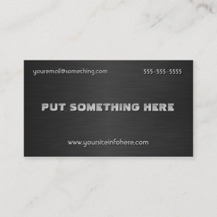 Acoustic Guitar Black Business Card