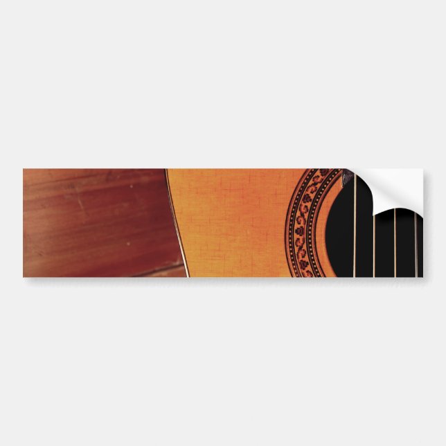 Acoustic Guitar Bumper Sticker (Front)