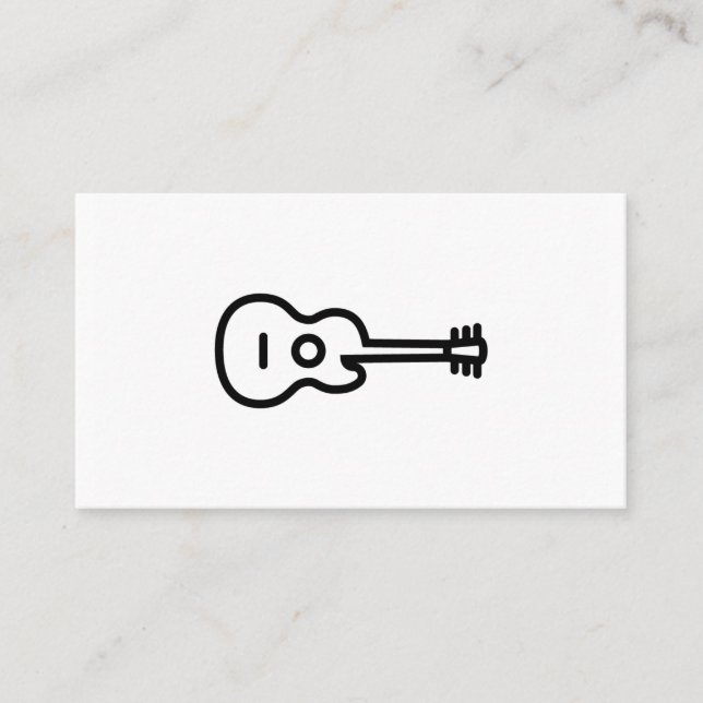 Acoustic Guitar Business Cards (Front)