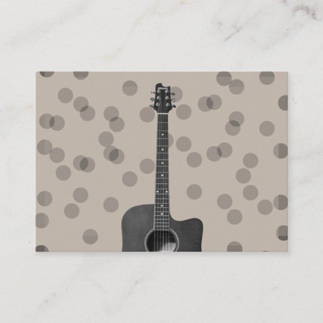 "Acoustic Guitar" Card (Front)