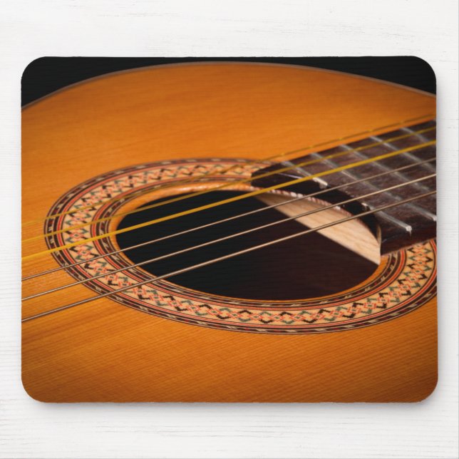 Acoustic Guitar Closeup Mouse Mat (Front)