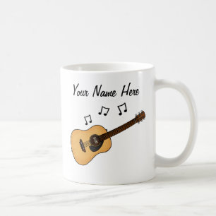 Acoustic Guitar Custom Mug Guitarist Musician Gift